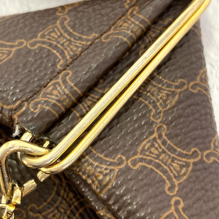 CELINE セリーヌ ブラゾン マカダム 折りたたみ 三角コイン CELINE セリーヌ ブラゾン マカダム 折りたたみ 三角コイン