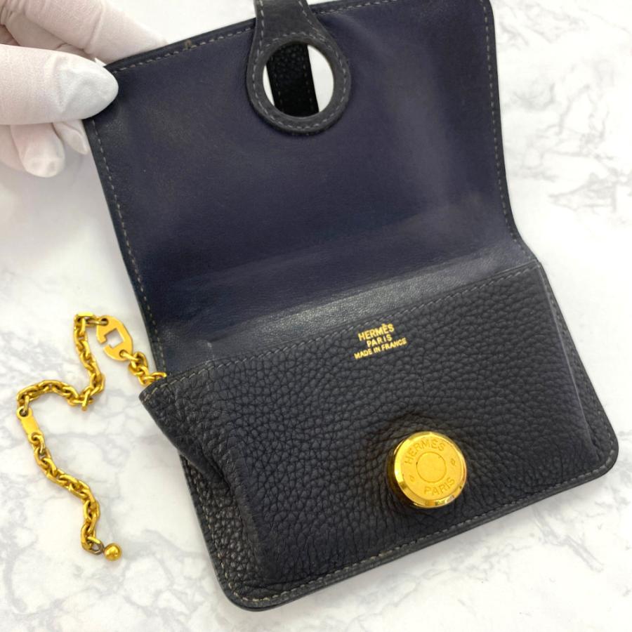 HERMES エルメス ドゴン・チェーン付きコインケース（コイン