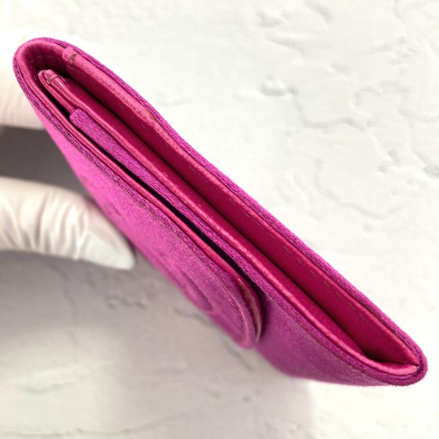 シャネル ヴィンテージシャネル ココマーク シルクサテン カードケース