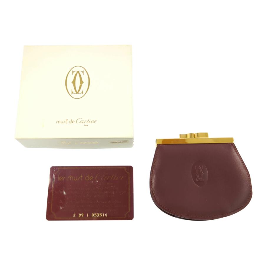 Cartier カルティエ マストライン レザー ゴールド金具 コイン