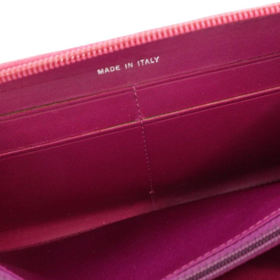 CHANEL シャネル カメリア・ラウンドファスナー長財布/ピンク