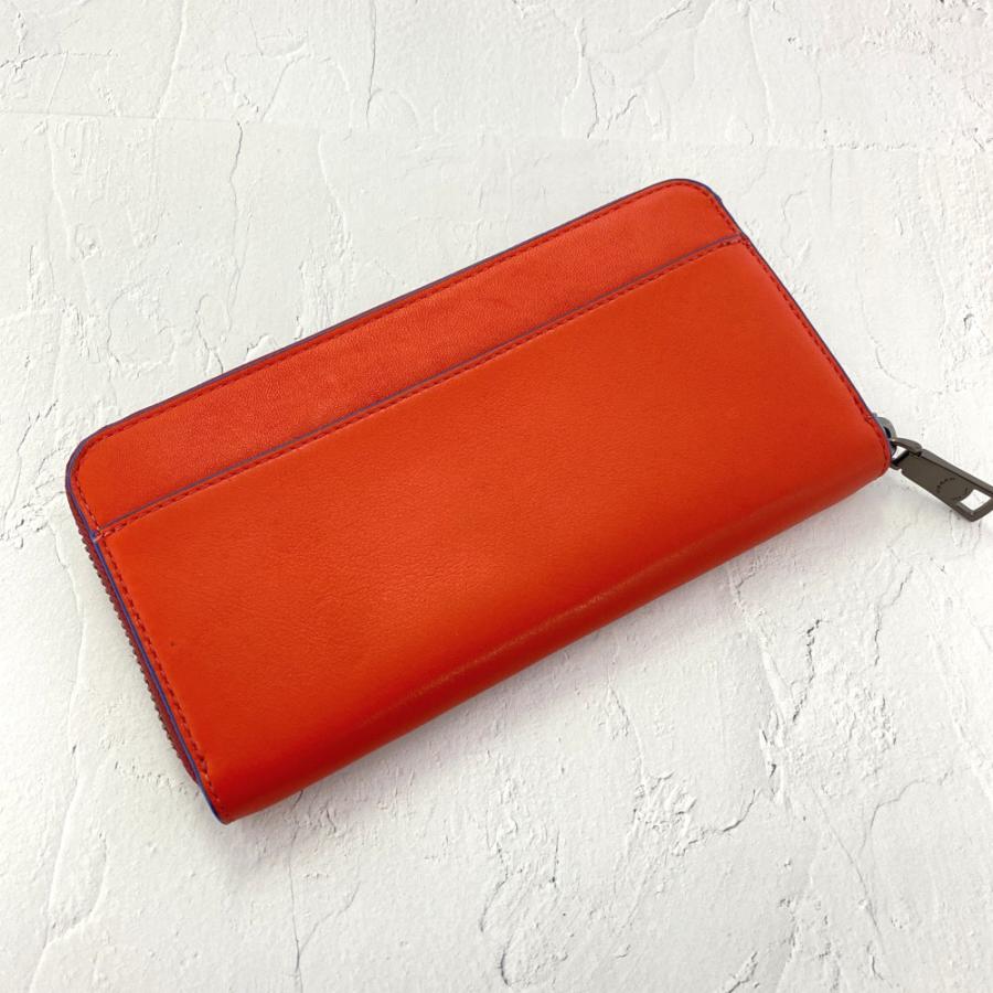 COACH（コーチ） レザー ラウンドファスナー長財布/88399/オレンジ