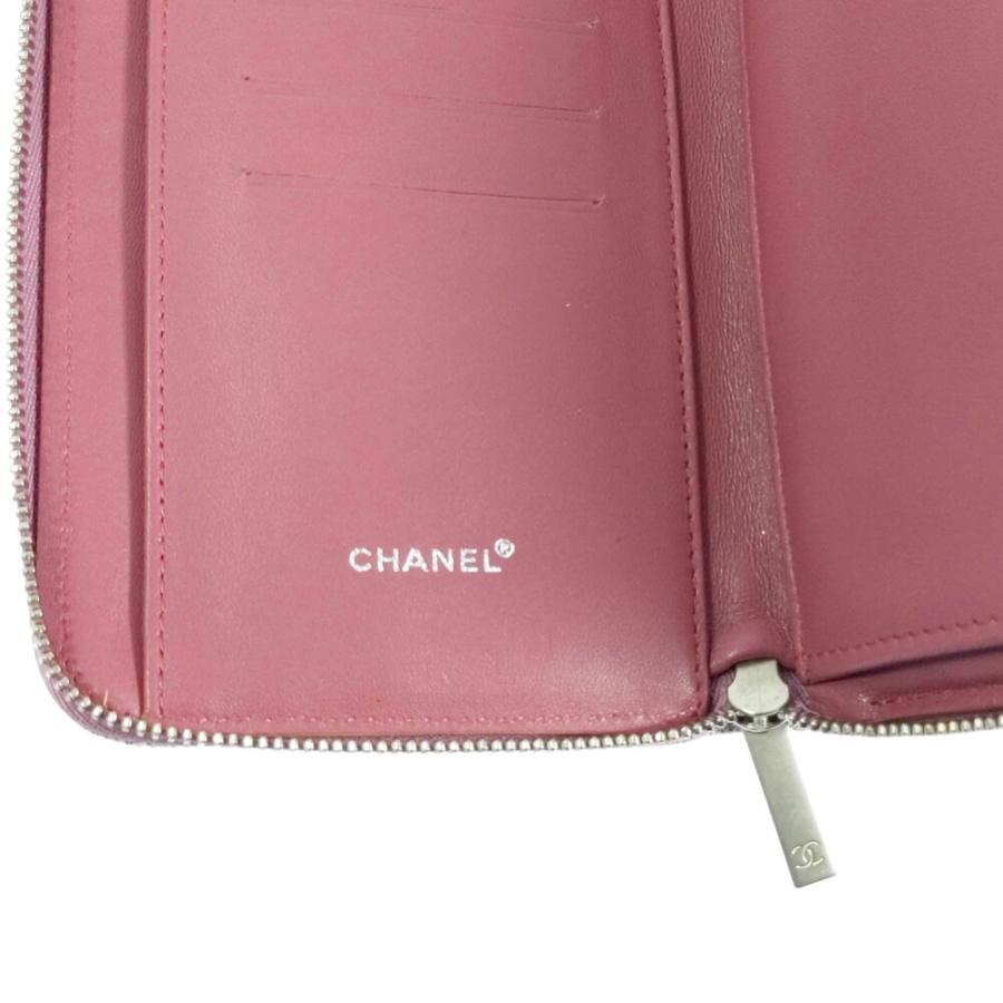 CHANEL シャネル ニュートラベルライン・ラウンドファスナー長財布 