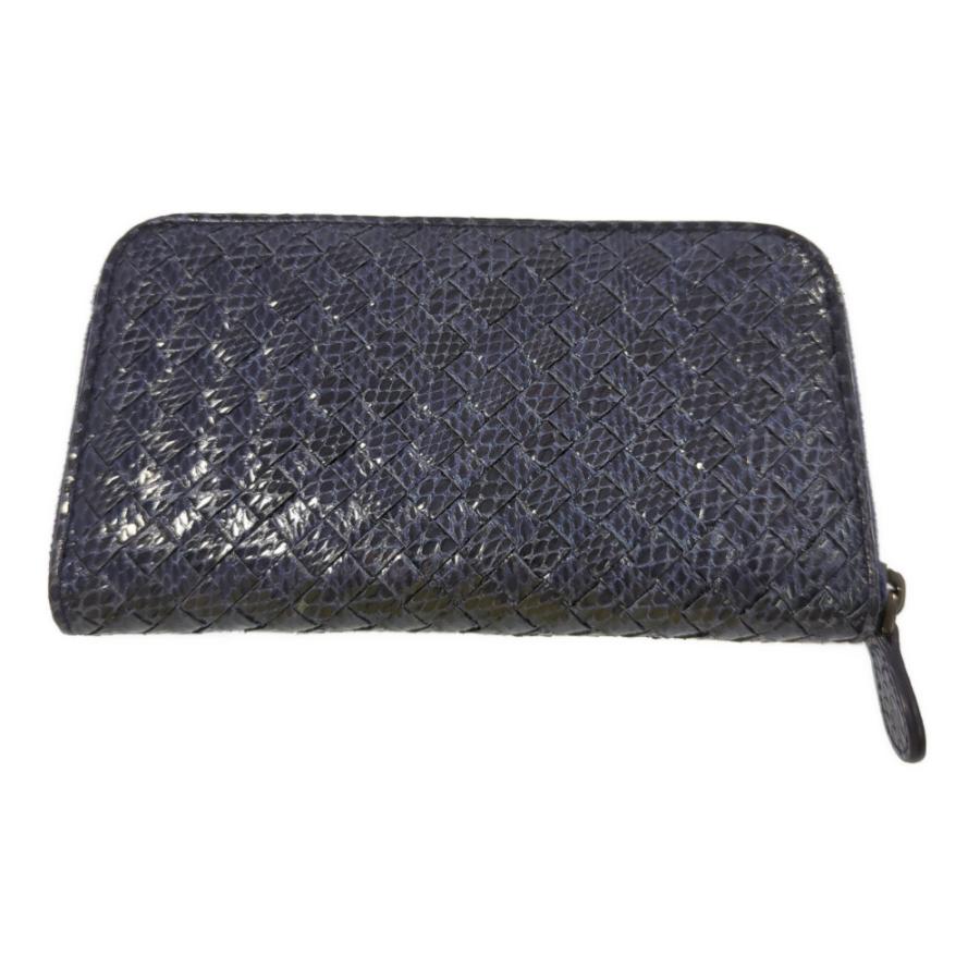 BOTTEGA VENETA イントレチャート ラウンドファスナーパイソン柄 BOTTEGA VENETA ボッテガヴェネタ イントレチャート・パイソン