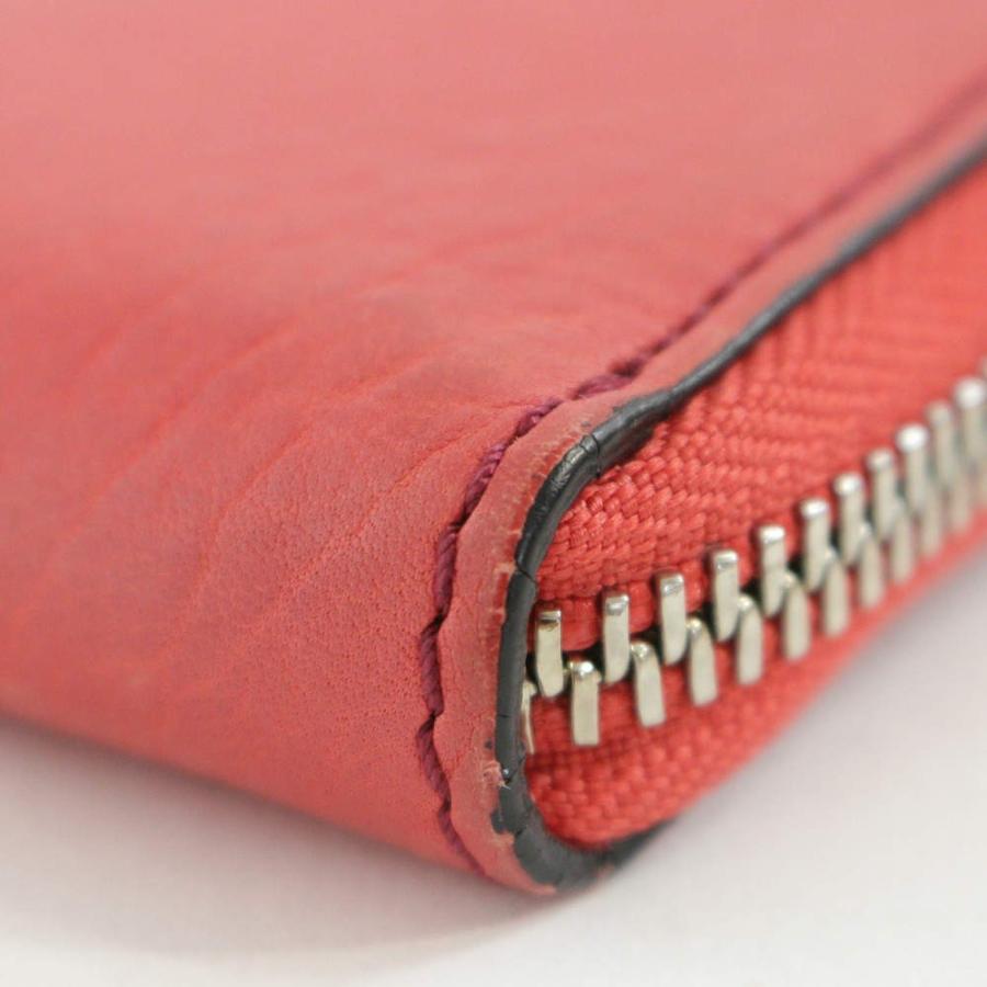 Chloe クロエ パディントン・オーロラ・L字ファスナー長財布/ピンク系