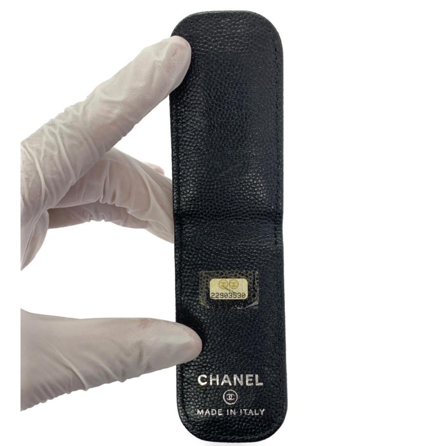 CHANEL シャネル ココマーク ロゴ マネークリップ キャビアスキン 財布