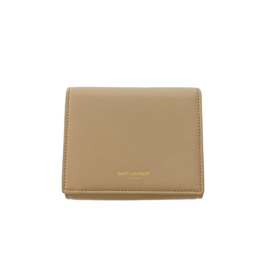 サンローランパリ レザー・クラシックコンパクトウォレット・3つ折り  