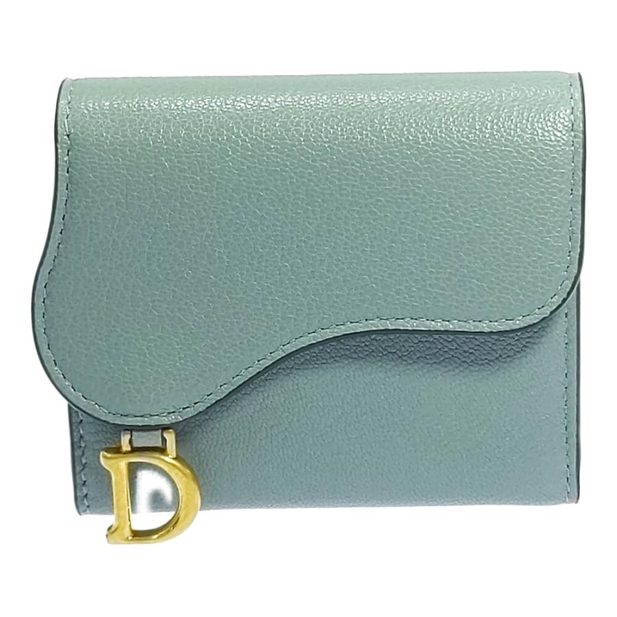 DIOR 財布 サドル ロータスウォレット クラウドブルー