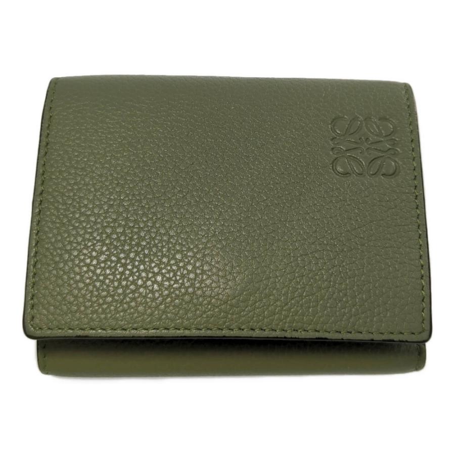 LOEWE ロエベ トライフォールド レザー ウォレット・アナグラム 3  
