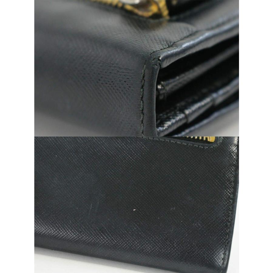 PRADA リボンサフィアーノブラック 長財布クラッチバッグ PRADA リボンサフィアーノブラック 長財布クラッチバッグ
