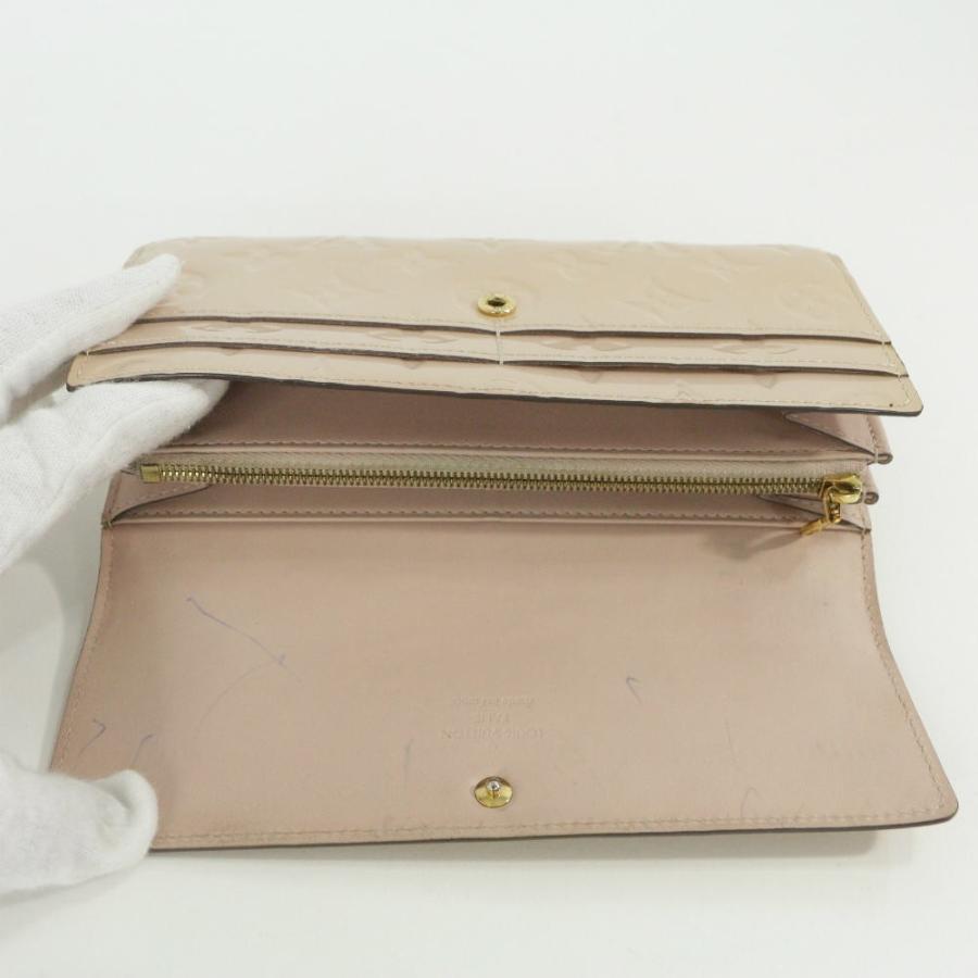 訳あり・ルイヴィトン モノグラム・ヴェルニ・ポルトフォイユサラ・長