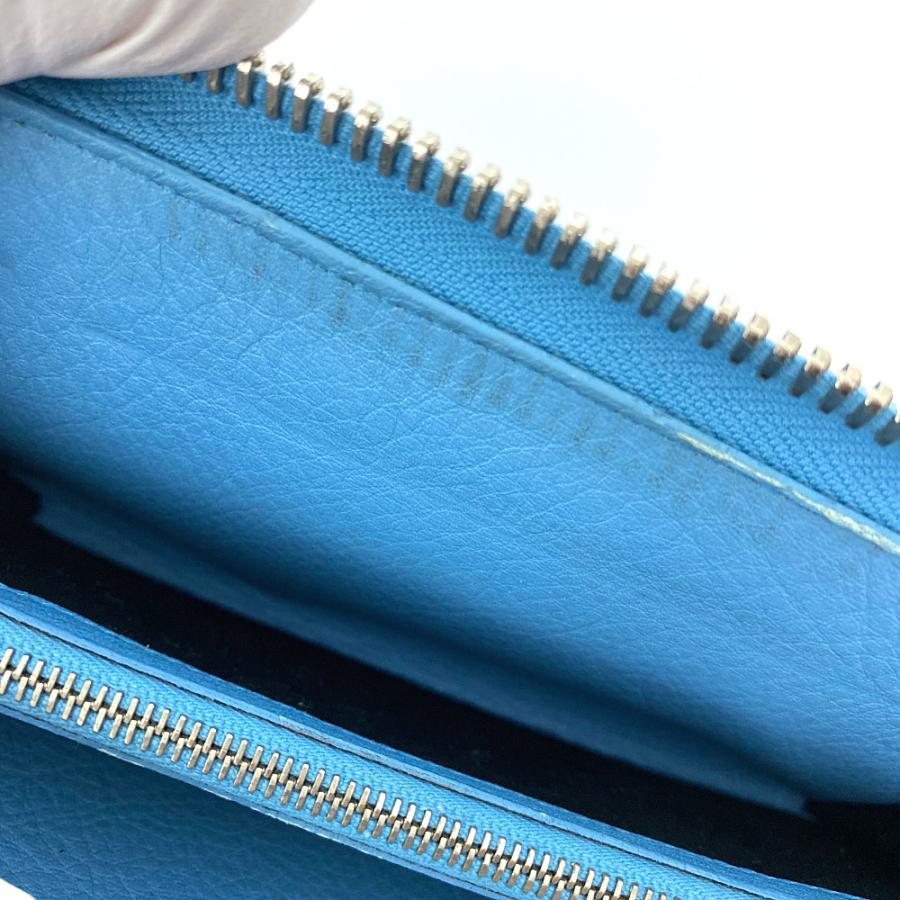 BALENCIAGA バレンシアガ ペーパー ロゴレザー長財布 /ライト