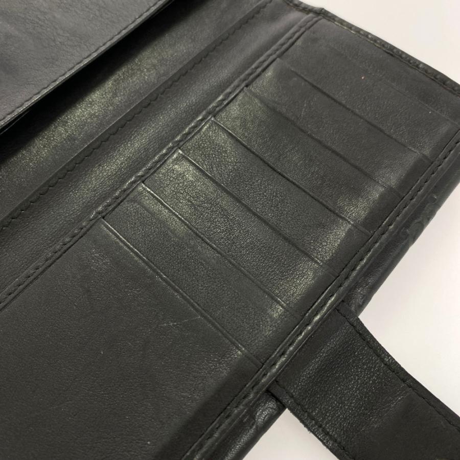 GUCCI（グッチ） クレストハート グッチシマ Wホック 長財布/208566