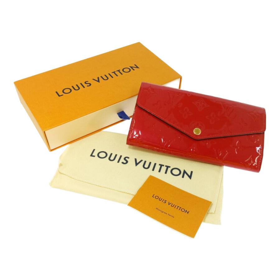 【美品】ルイヴィトン　ポルトフォイユ サラ　ヴェルニ LOUIS VUITTON ルイヴィトン ポルトフォイユ・サラ バイカラー