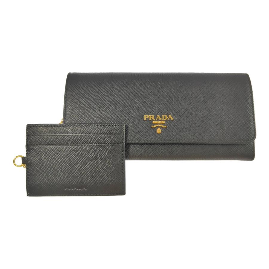 PRADA プラダ サフィアーノ・コーティングレザー ゴールド金具