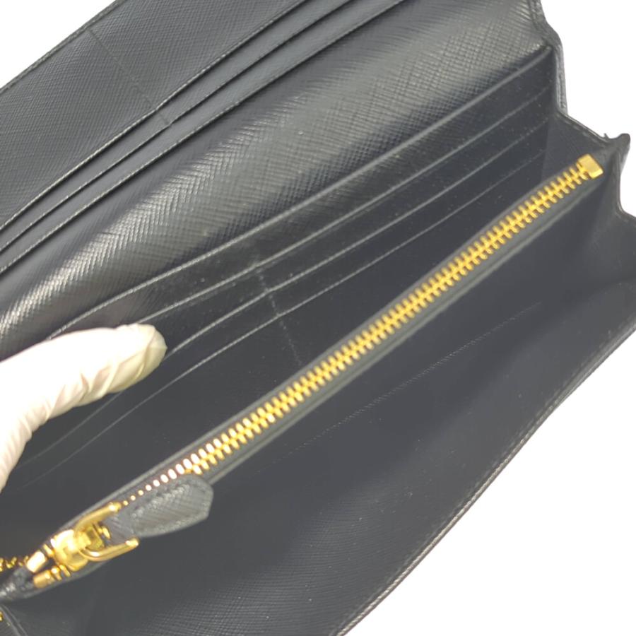 プラダ 長財布 キルティング ゴールド ロゴ金具 サフィアーノレザー 黒 1522.jpg