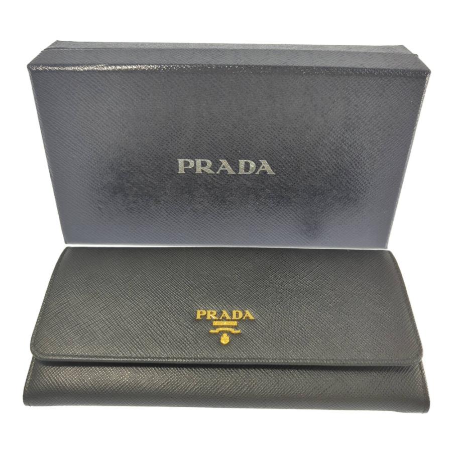 PRADA プラダ サフィアーノ・コーティングレザー ゴールド金具