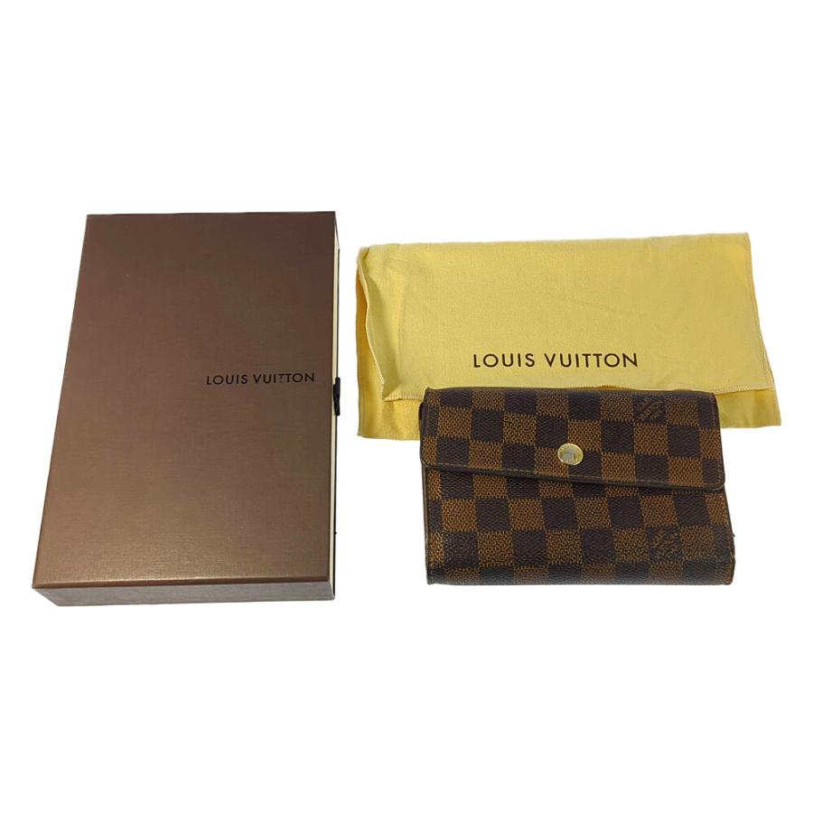 LOUIS VUITTON ルイヴィトン ダミエ エベヌ ポルトフォイユ 