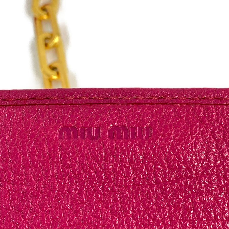 miu miu（ミュウミュウ） マドラス・チェーンウォレット財布/5M1290