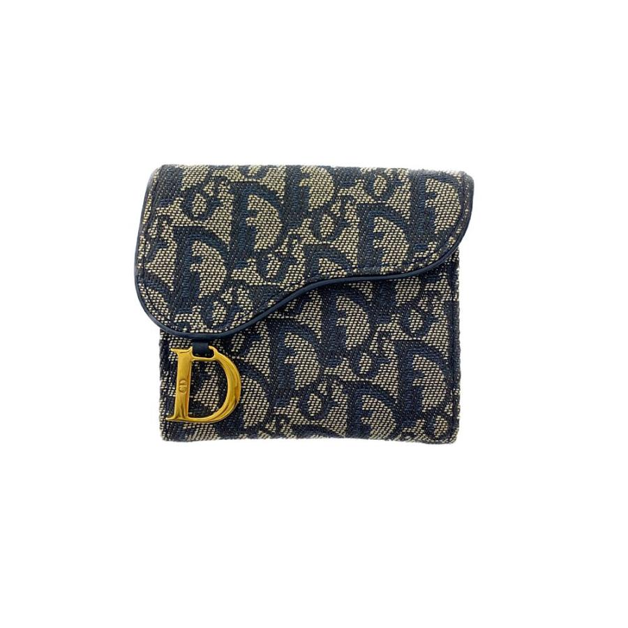 Christian Dior　トロッター　オブリーク　ジャガード　2つ折り　財布 Christian Diorトロッター オブリーク ジャガード ミニウォレット