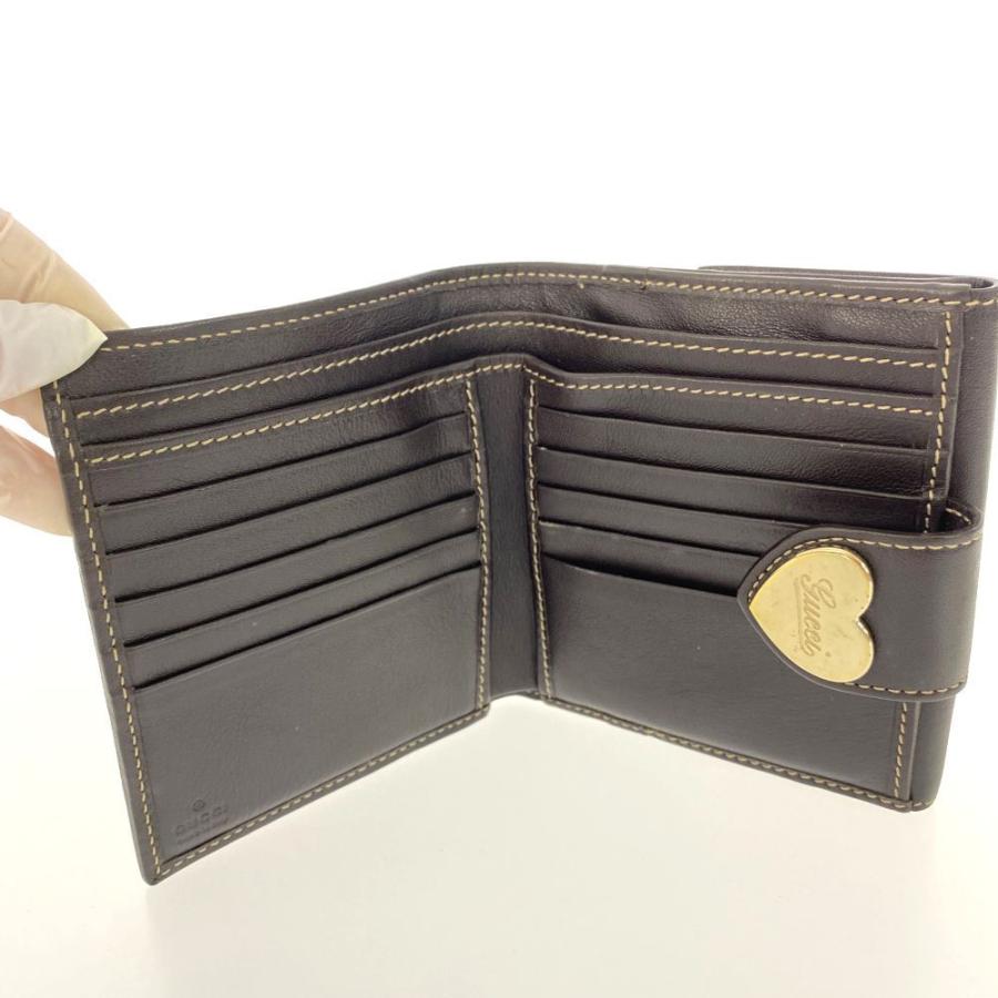 【希少】GUCCI　グッチ　折りたたみ財布　ハート ハートが可愛い♪】 グッチ ミニ財布 ハートモチーフ (GUCCI