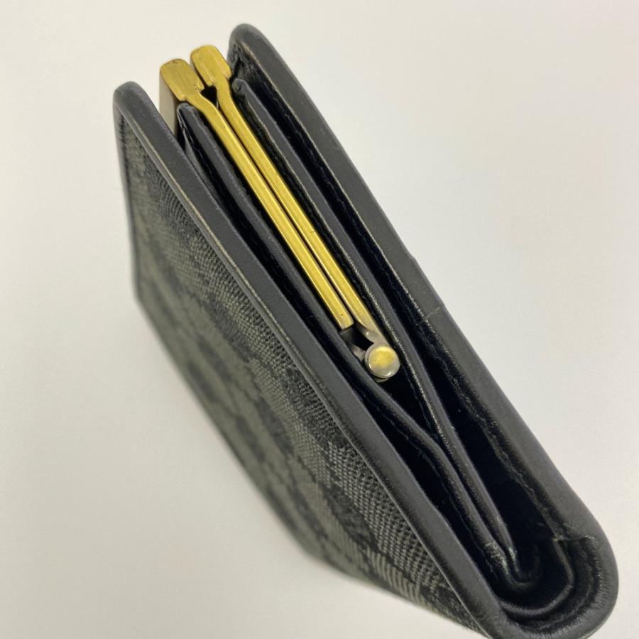 GUCCI（グッチ） GGキャンバス・がま口 Wホック 2つ折り財布/0416