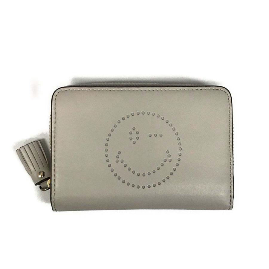 美品 ANYA HINDMARCH 二つ折り財布 グレー ANYA HINDMARCH - Anya Hindmarch(アニヤハインドマーチ) 2
