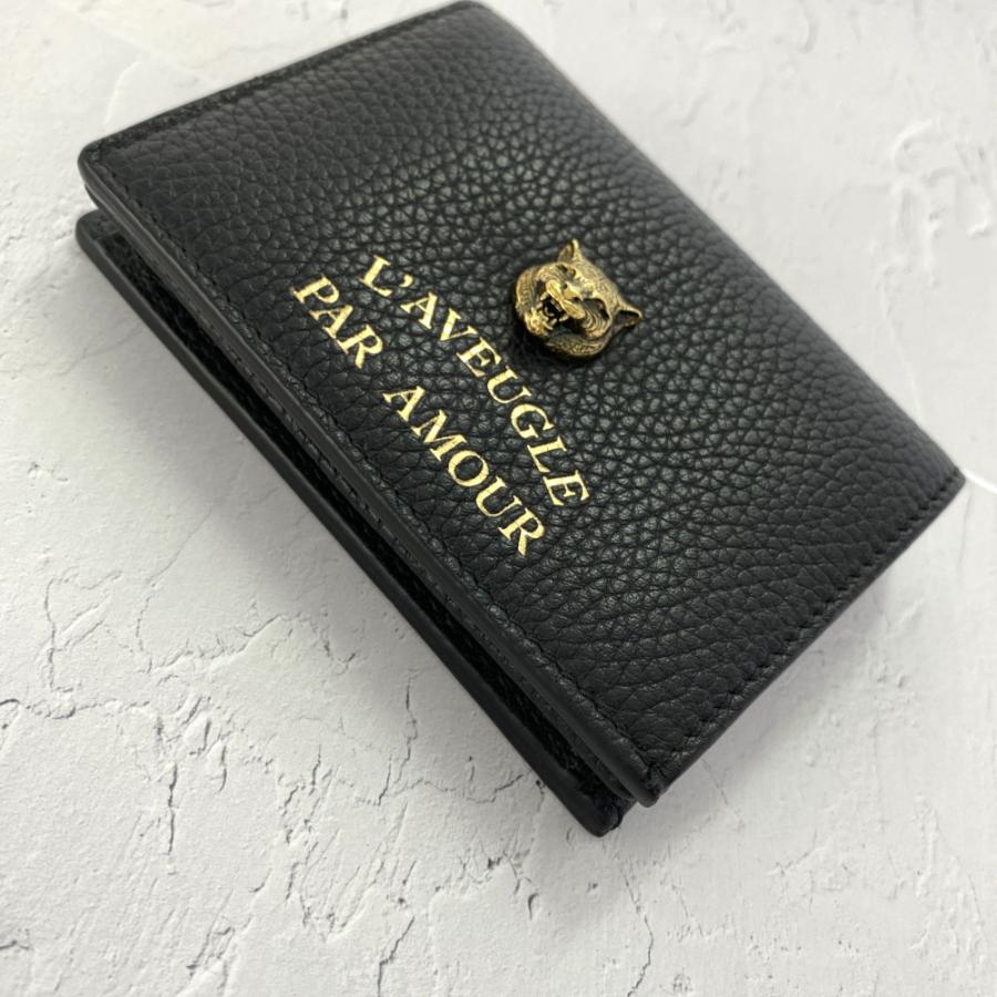 GUCCI（グッチ） アニマリエ・タイガー レザー 2つ折り財布/453169