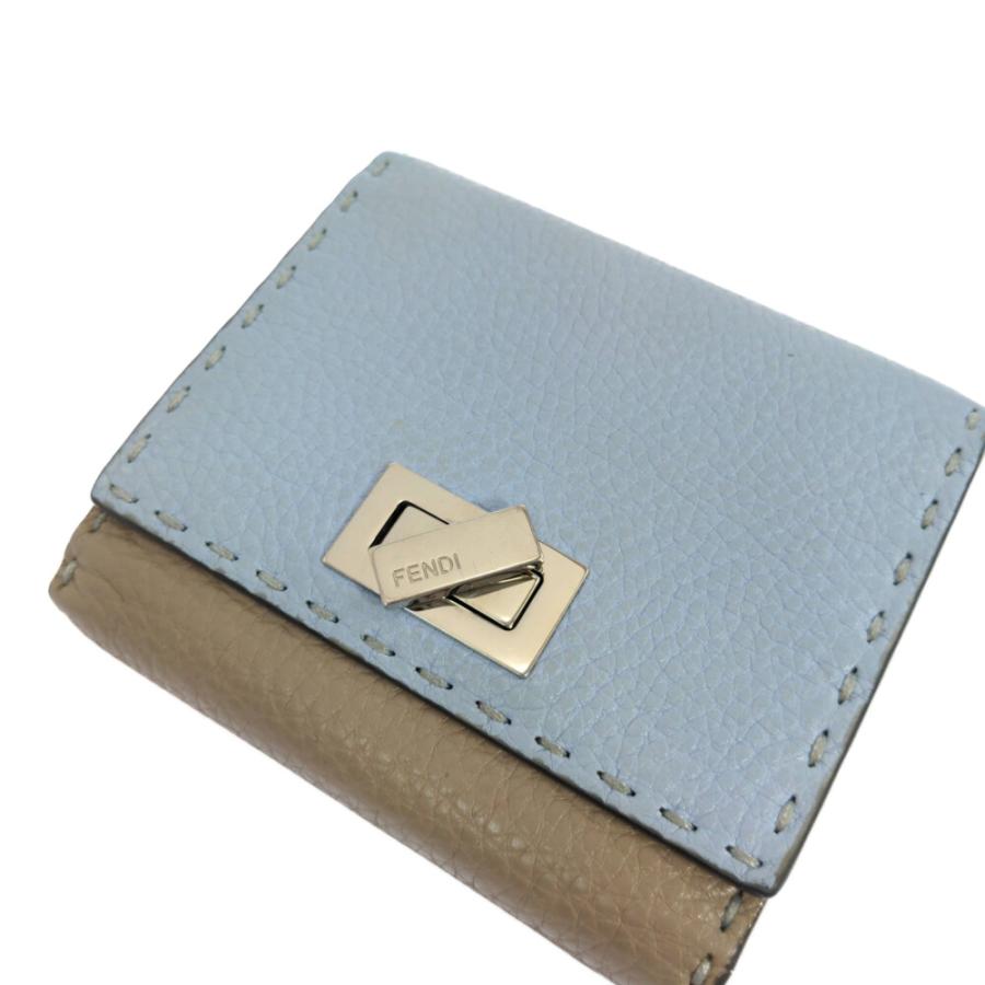 FENDI（フェンディ） ピーカブー・2つ折り財布/スカイブルー/FENDI