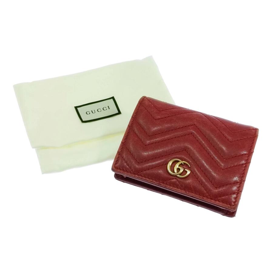GUCCI（グッチ） GGマーモント・コンパクトウォレット・2つ折り財布