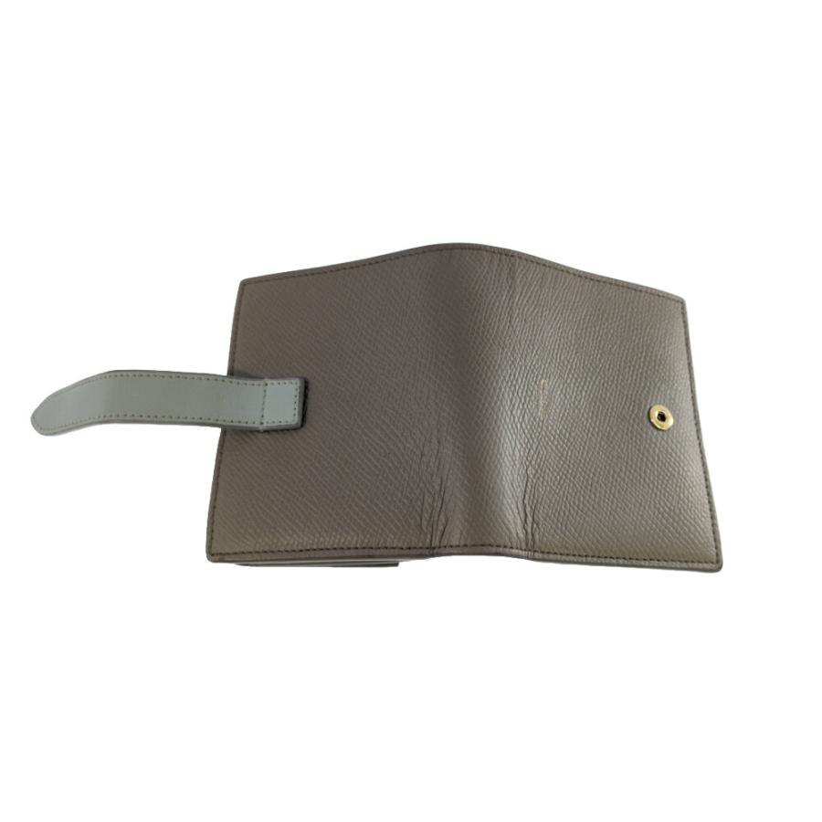 【美品】CELINE セリーヌスモールストラップウォレット二つ折り財布 CELINE - CELINE 財布 二つ折り TRIOMPHE スモール ストラップ