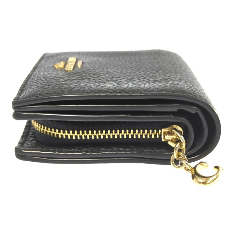 COACH（コーチ） (ラスト1点) ロゴプレート レザー 2つ折り財布