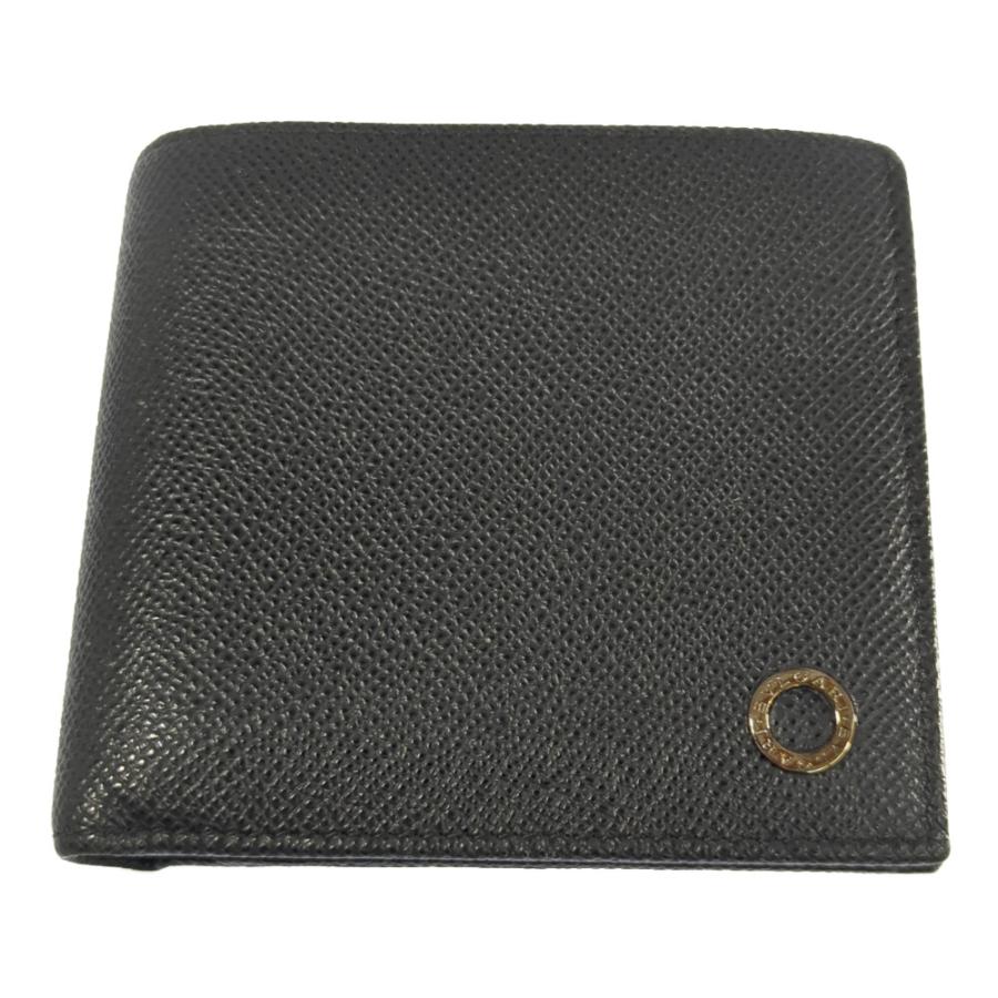 BVLGARI（ブルガリ） レザー 2つ折り財布 ミニ財布 ウォレット