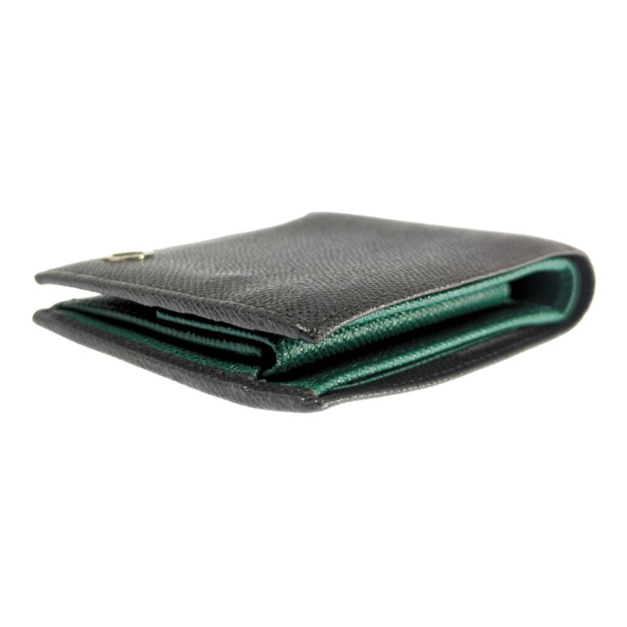 BVLGARI（ブルガリ） レザー 2つ折り財布 ミニ財布 ウォレット