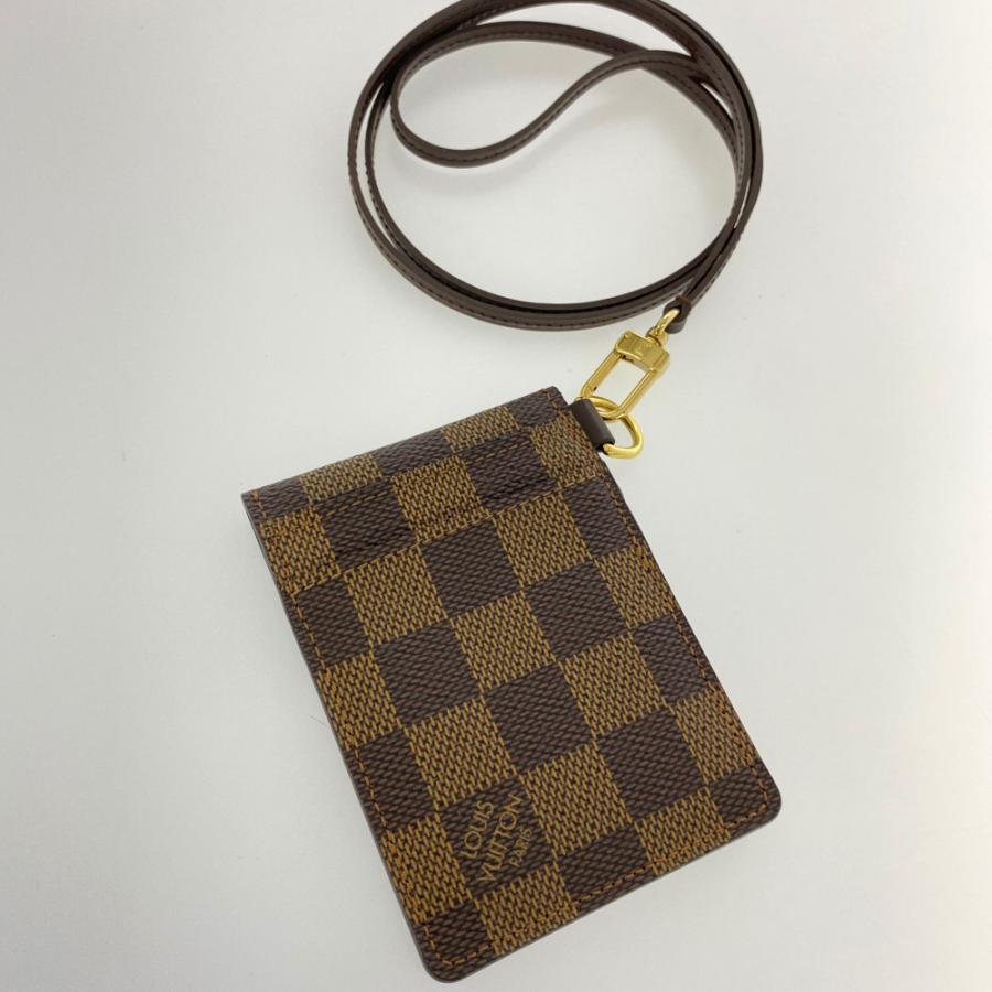 ルイヴィトン ダミエ・エベヌ・ポルトカルトID・パスケースカードケース/N60016/ブラウン/LOUIS VUITTON  翌日配送可/b210202/377994