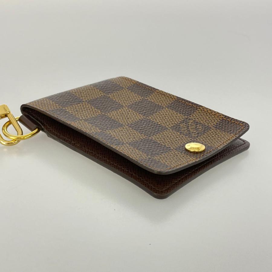 ルイヴィトン ダミエ・エベヌ・ポルトカルトID・パスケースカードケース/N60016/ブラウン/LOUIS VUITTON  翌日配送可/b210202/377994