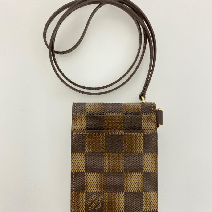 ルイヴィトン☆ケース　ダミエ　ポルトモネプラ　エベヌ　N61930 ルイヴィトン ダミエ・エベヌ・ポルトカルトID・パスケースカード