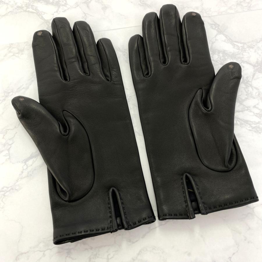 HERMES エルメス 手袋 ラムスキングローブ ケリー HERMES エルメス ケリー・ラムスキン6 1/2 グローブ手袋