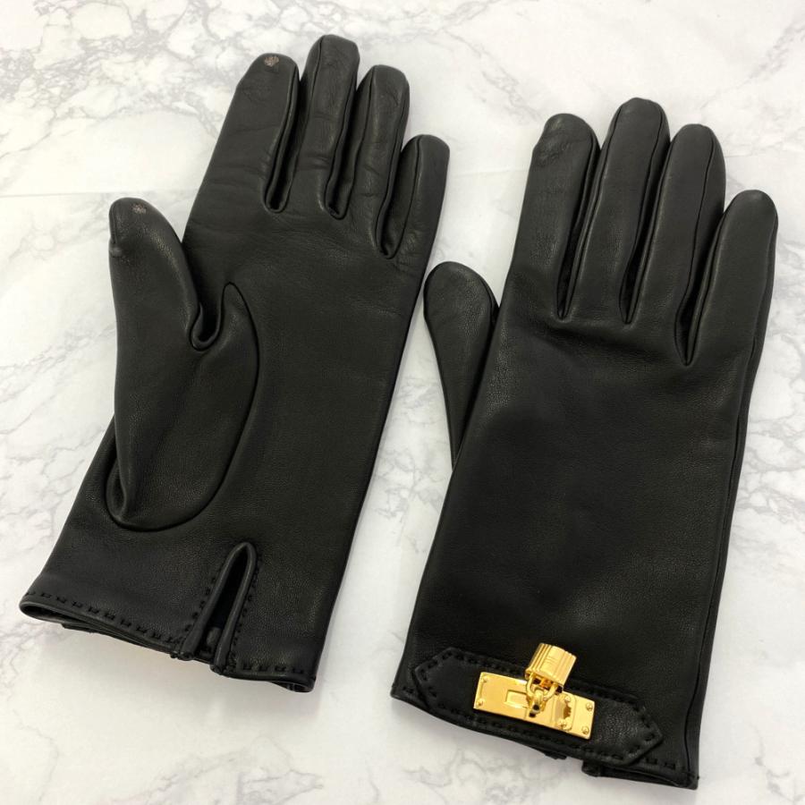 HERMES エルメス 手袋 ラムスキングローブ ケリー HERMES エルメス ケリー・ラムスキン6 1/2 グローブ手袋