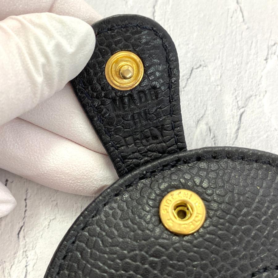 CHANEL（シャネル） キャビアスキン ココマーク 両面コンパクトミラー