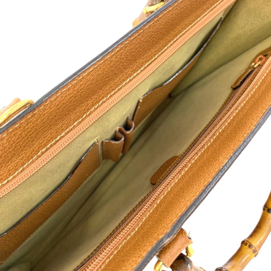 GUCCI グッチ　バンブー　2way ビジネスバッグ　ブリーフケース　ブラウン 中古・古着通販】GUCCI (グッチ) バンブー2WAYバッグ ブラウン