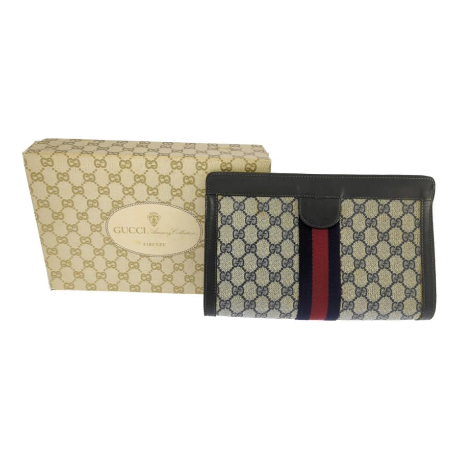 GUCCI グッチ シェリー・オールドグッチ・レザー ボディバッグ クラッチバッグ/570142123/ネイビー系/ミニバッグ/b250605/581018 | GUCCI | 09