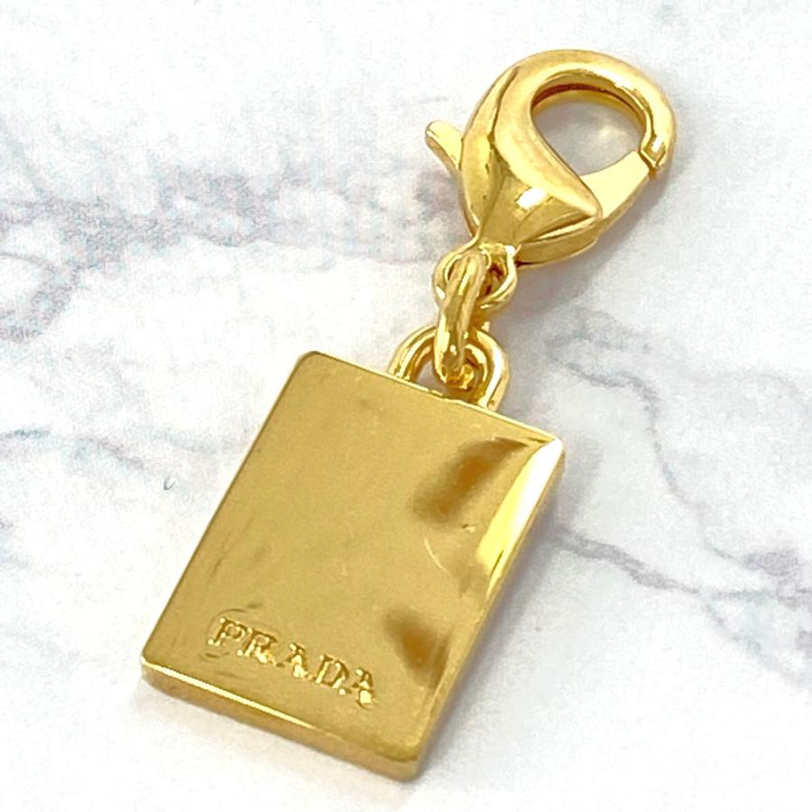 PRADA プラダ バッグチャーム トランプ ゴールド アクセサリー PRADA プラダ バッグチャーム トランプ ゴールド アクセサリー