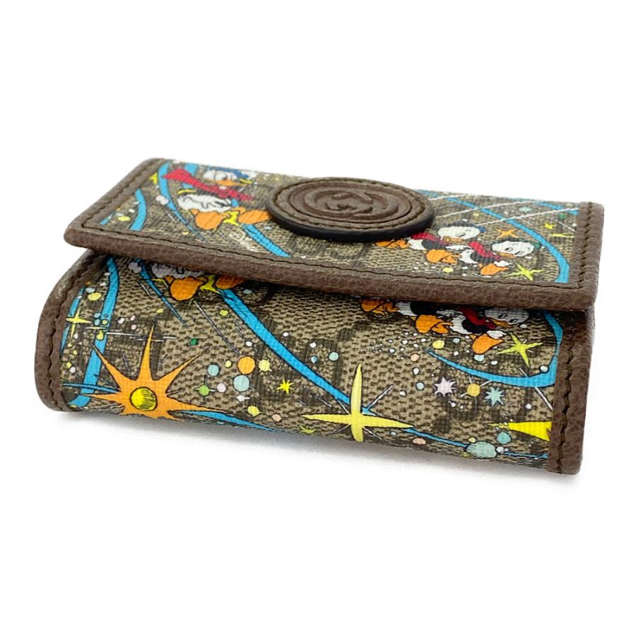 グッチ ディズニー AirPodsケース コラボ GGスプリーム 小物入れ グッチ×ディズニー GGスプリーム ドナルドダック 647930 PVC