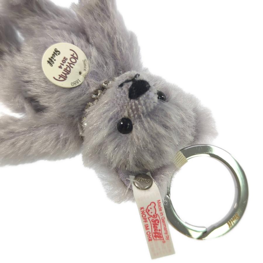 Steiff AOYAMA 2014年製 グレーのぬいぐるみ Steiff シュタイフ 2014年 青山限定 テディベア バッグ チャーム