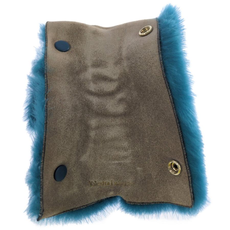【期間限定価格】Valextra ネイビー ファー ハンドルカバー チャーム付 Valextra ネイビー ファー ハンドルカバー ノベルティチャーム付き