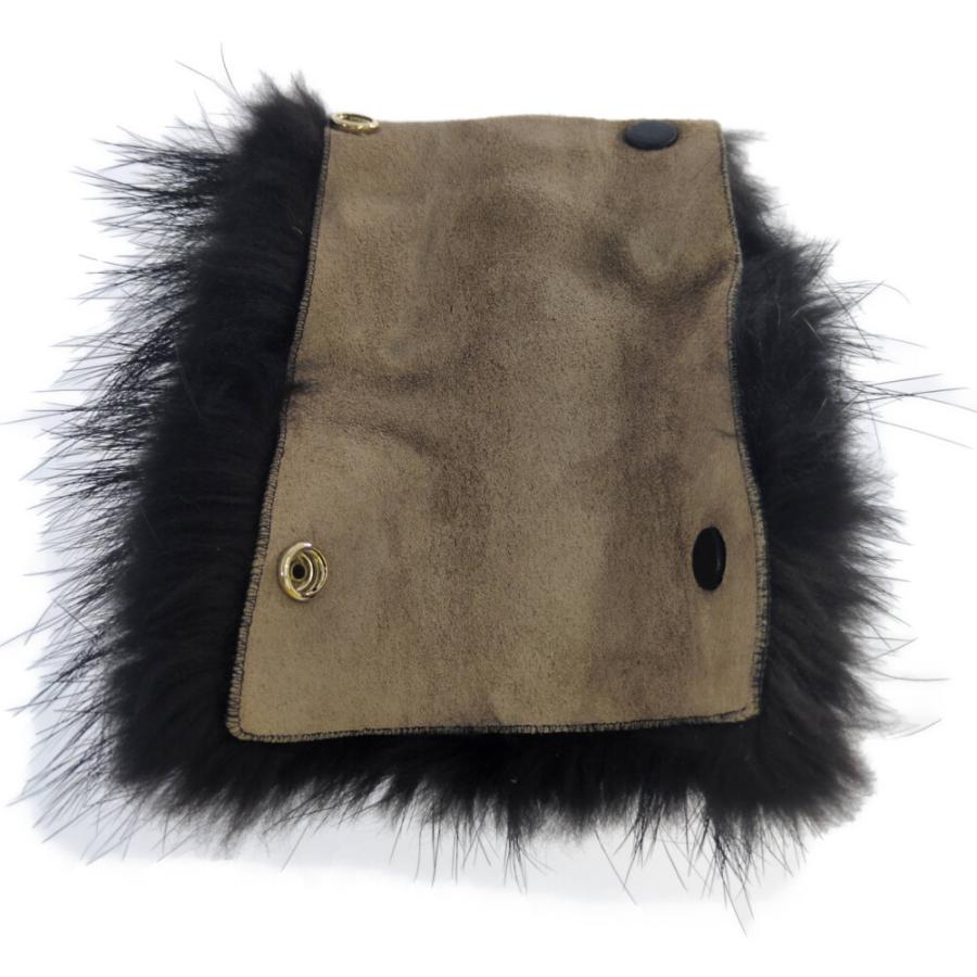 Valextra ヴァレクストラ ハンドルカバー・ファー バッグチャーム  