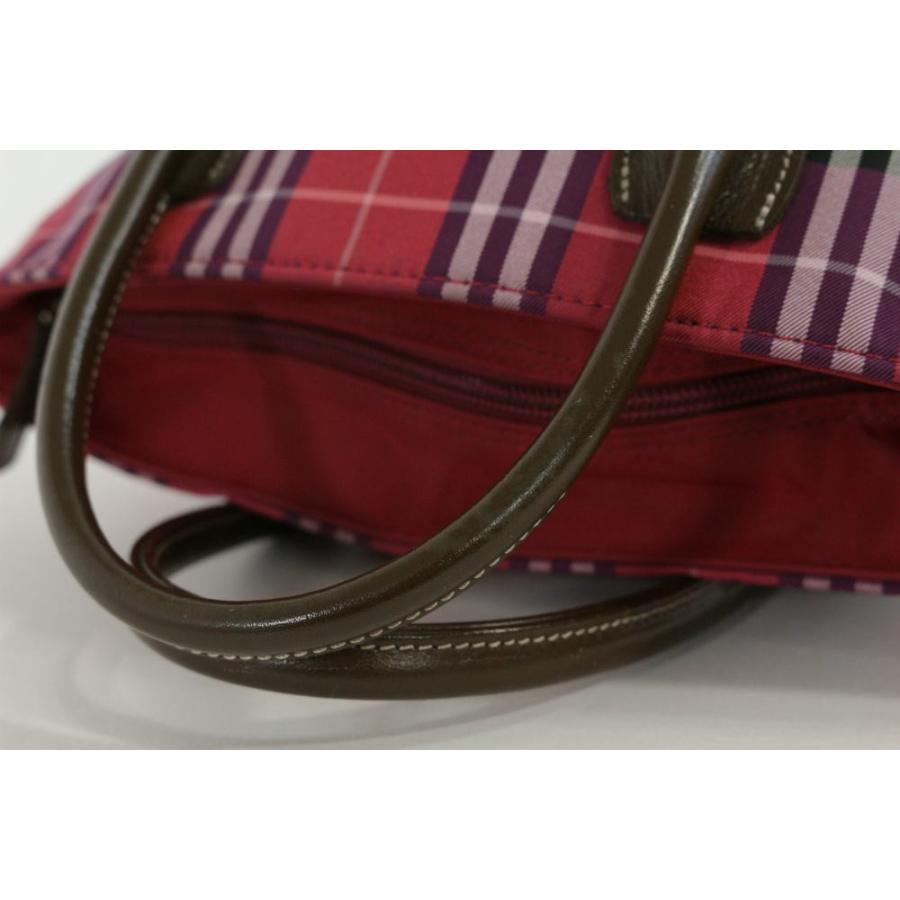 BURBERRY　BLUE　LABEL　赤チェック柄トートバッグ　バーバリー BURBERRY BLUE LABEL バーバリー トートバッグ ノバチェック