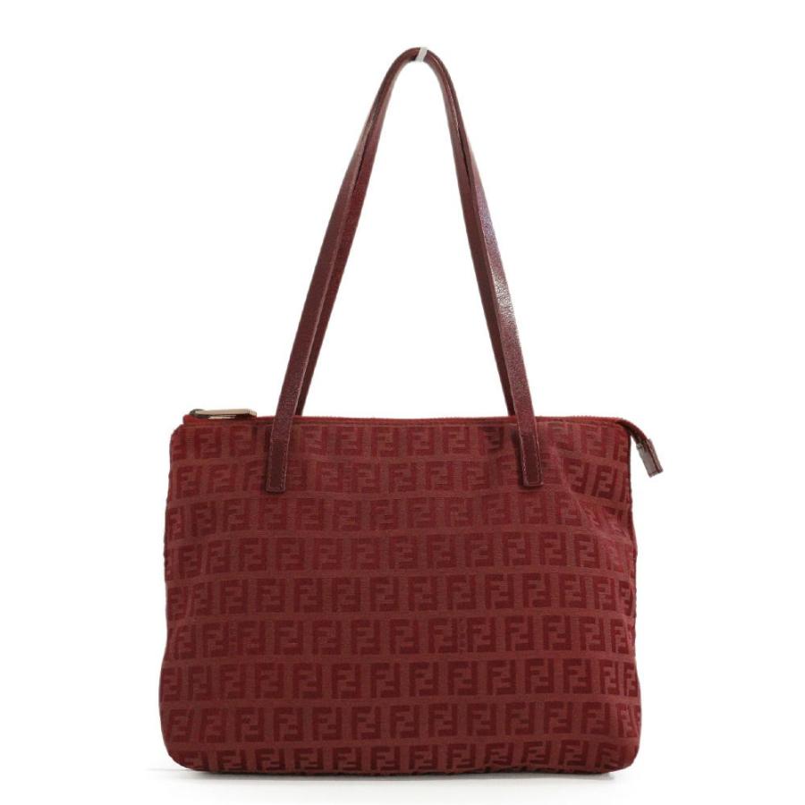 FENDI（フェンディ） FF柄 ハンドバッグ/レッド/FENDI 翌日配送可