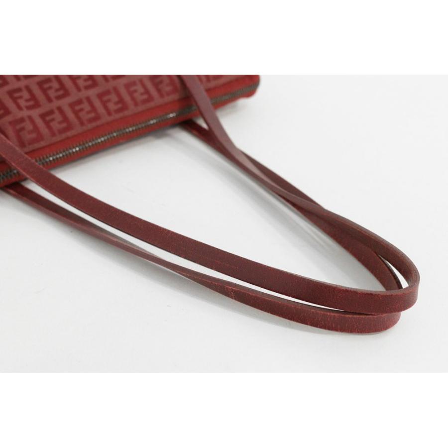 FENDI（フェンディ） FF柄 ハンドバッグ/レッド/FENDI 翌日配送可